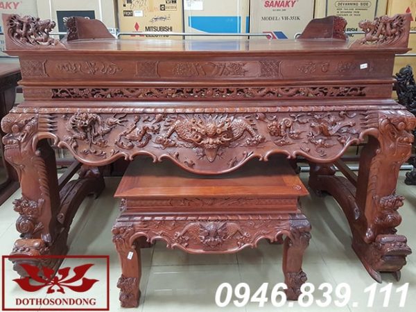 sập thờ gỗ gụ 02