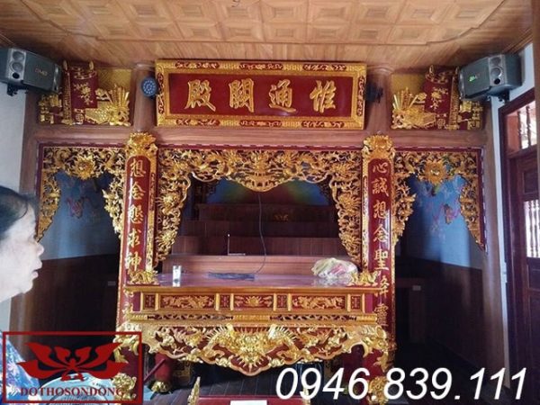 mẫu hoành phi câu đối thờ gia tiên đẹp ms35