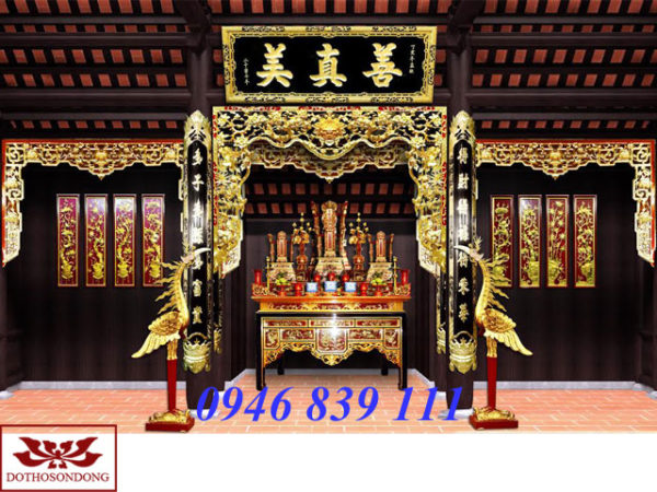 mẫu thiết kế nội thất nhà thờ tư gia 03