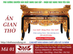Bàn thờ án gian ms01