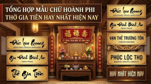 Tong Hop Mau Chu Hoanh Phi Tho Gia Tien Hay Nhat Hien Nay