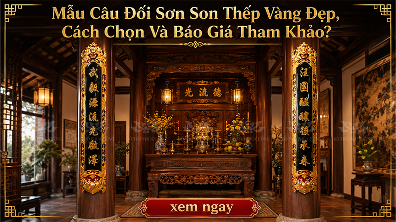 cau doi son son thep vang